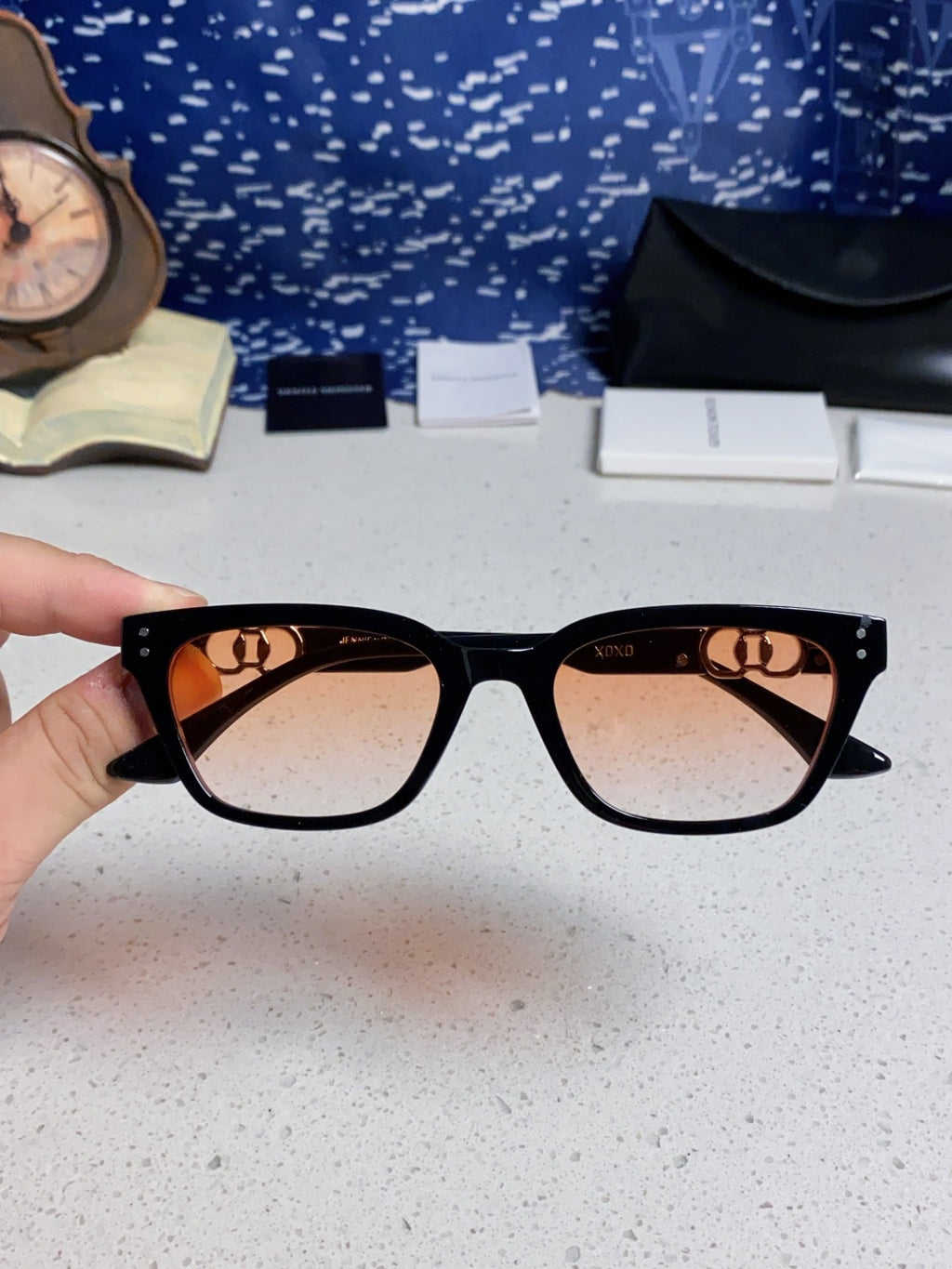 Gentle Monster XOXO Square Brown Lens Sunglasses for Men & Women - 416473 - detail image 4
