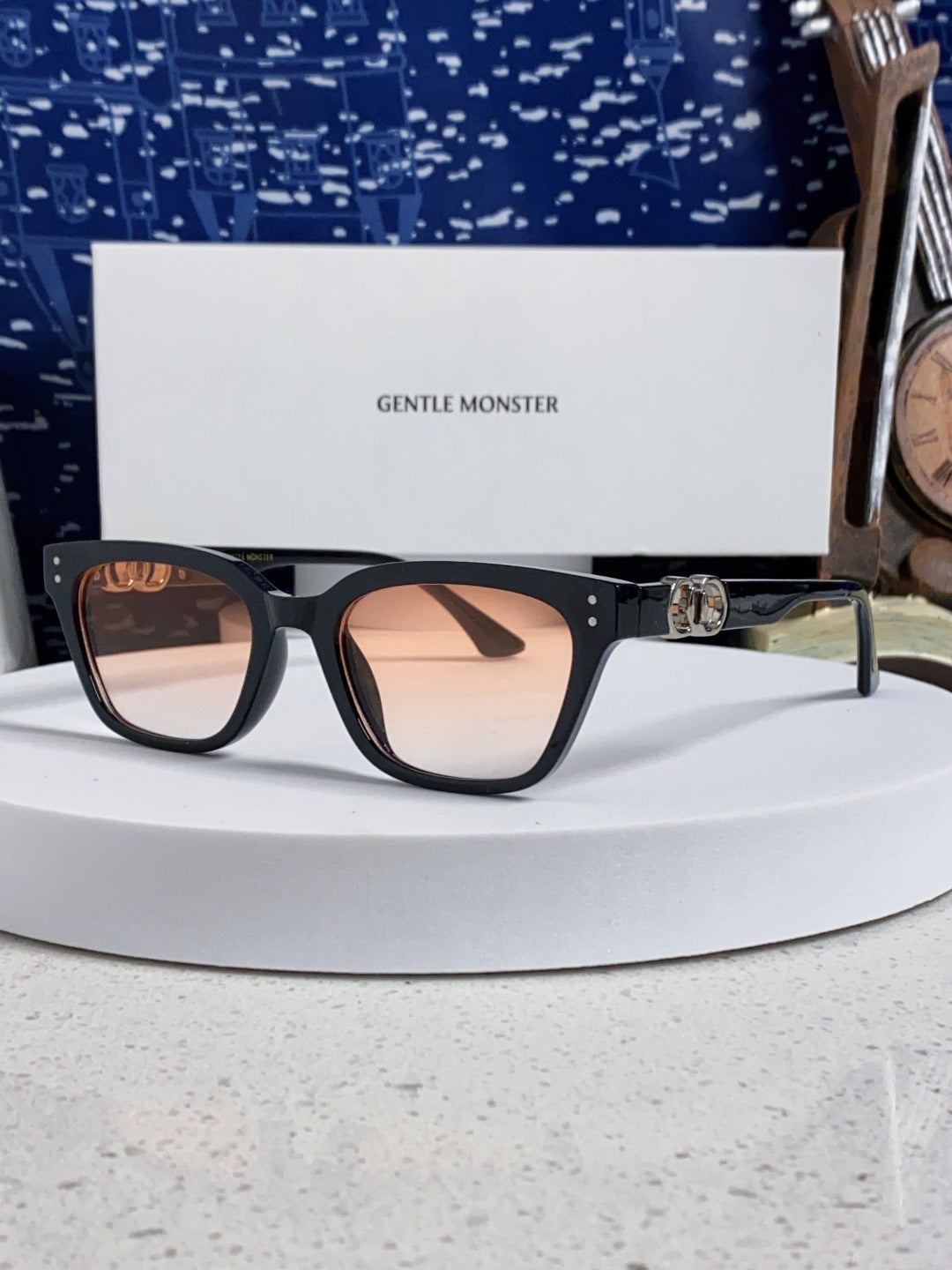 Gentle Monster XOXO Square Brown Lens Sunglasses for Men & Women - 416473