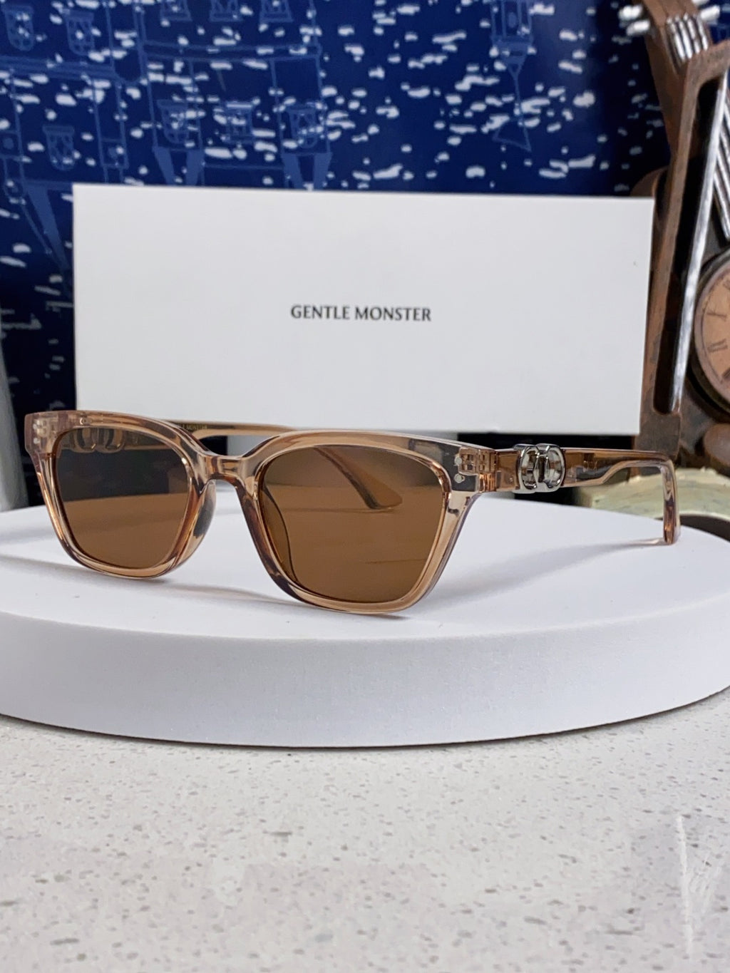 Gentle Monster XOXO Square Brown Lens Sunglasses for Men & Women