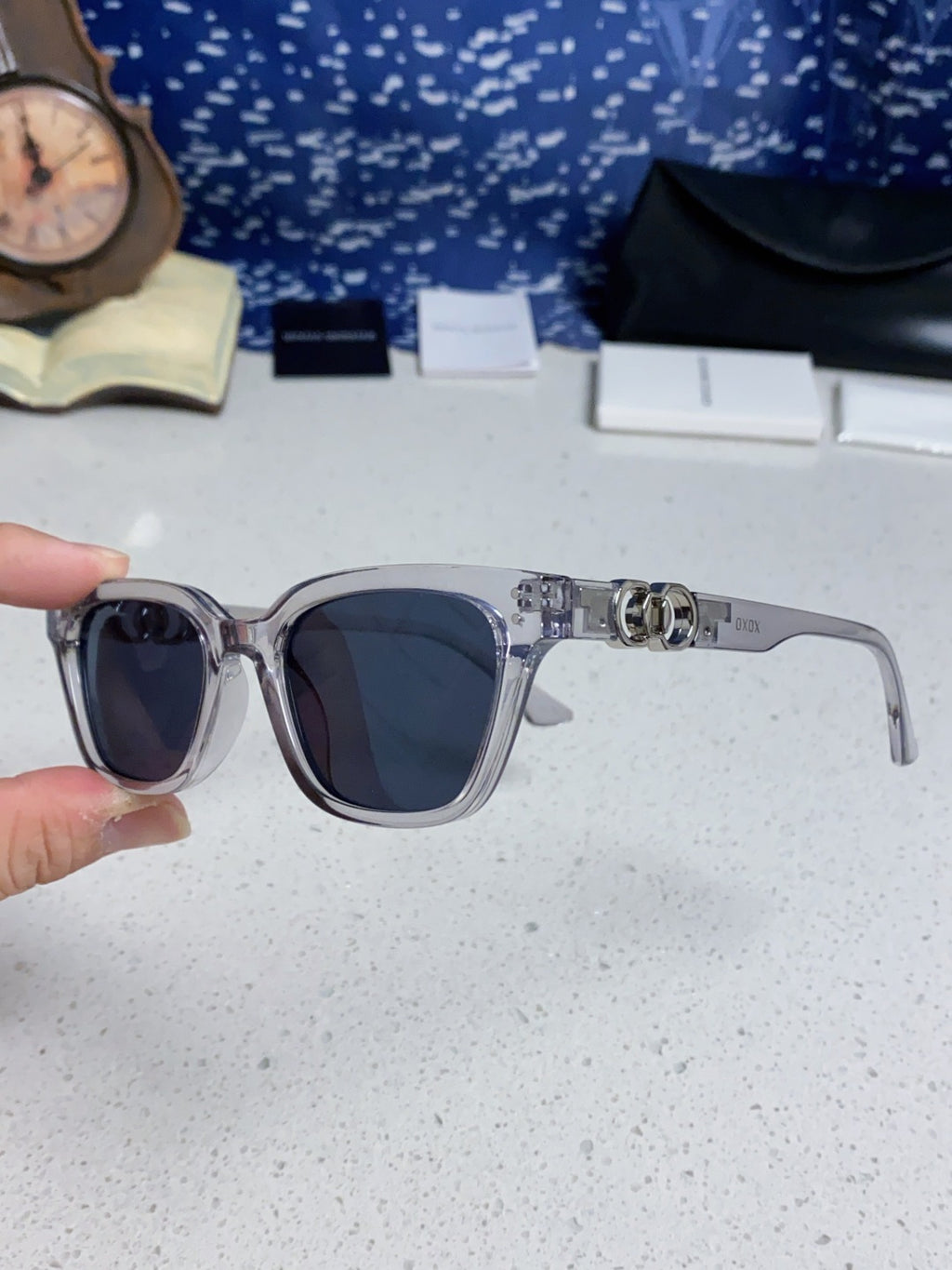 Gentle Monster XOXO Square Blue Lens Sunglasses for Men & Women - detail image 6