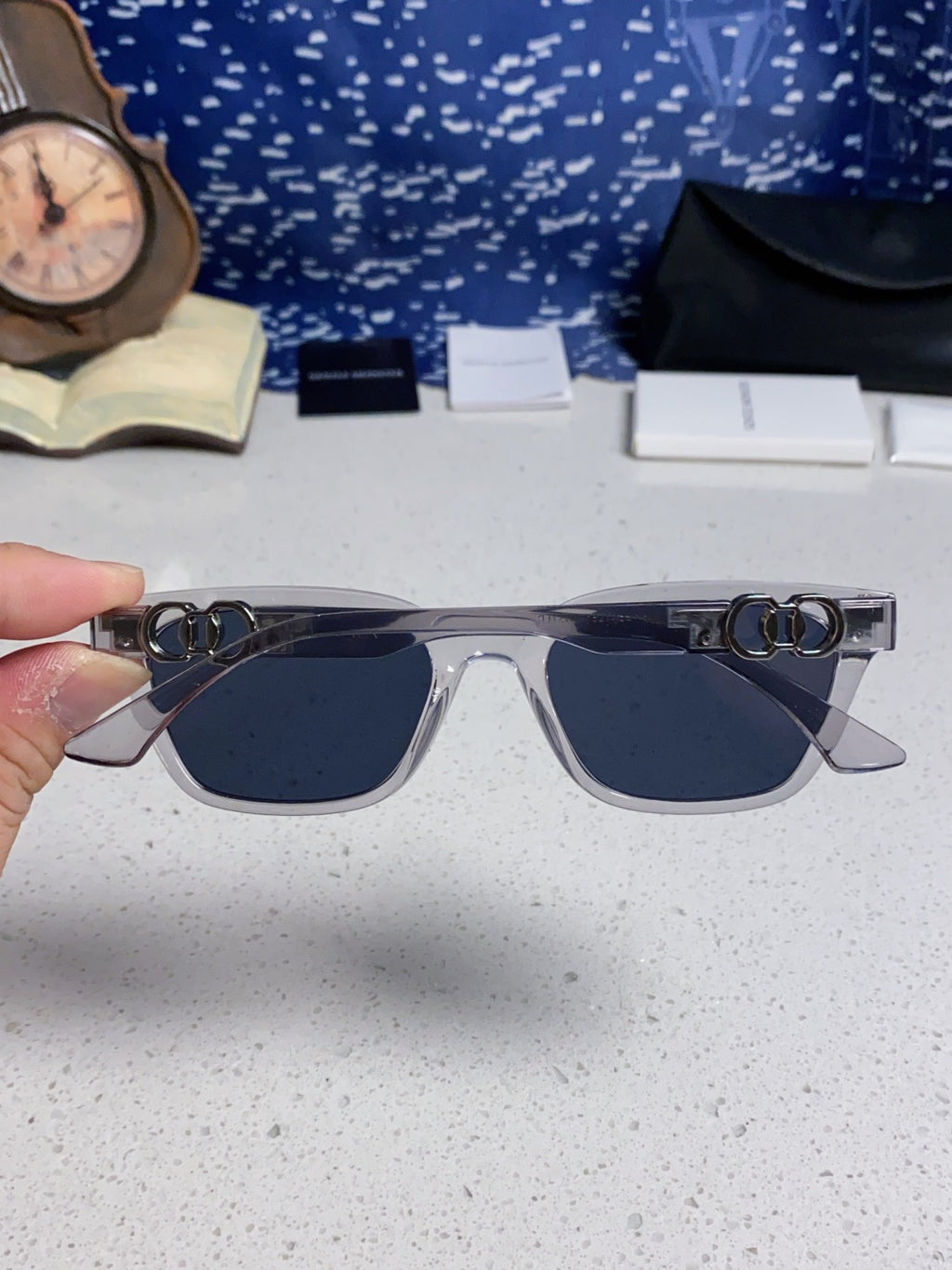 Gentle Monster XOXO Square Blue Lens Sunglasses for Men & Women - detail image 5