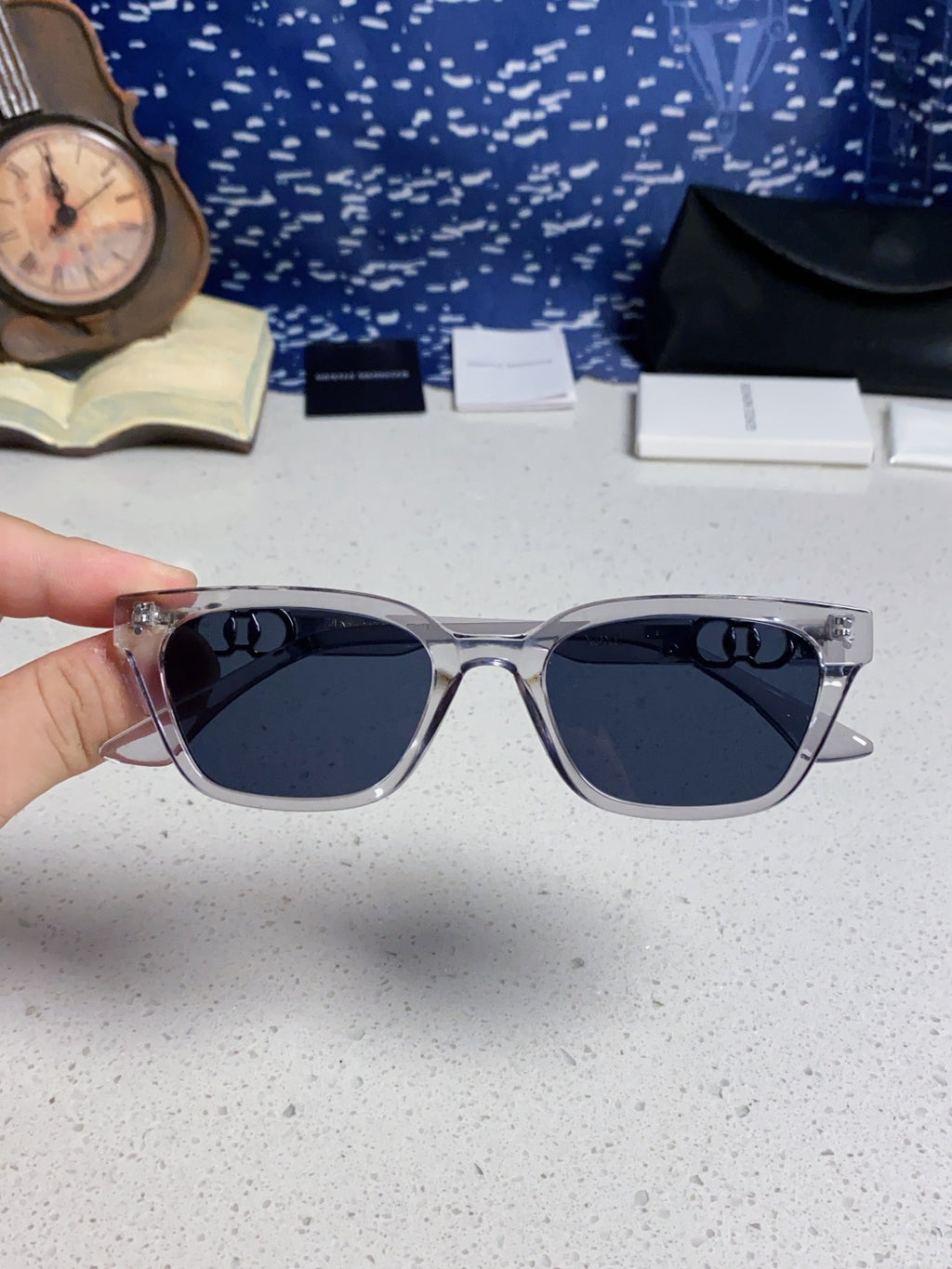 Gentle Monster XOXO Square Blue Lens Sunglasses for Men & Women - detail image 4