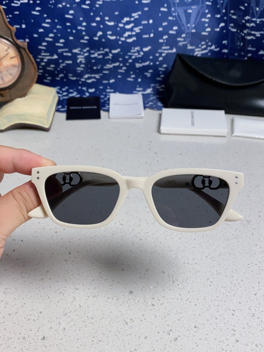 Gentle Monster XOXO Square Silver Lens Sunglasses for Men & Women - detail image 4