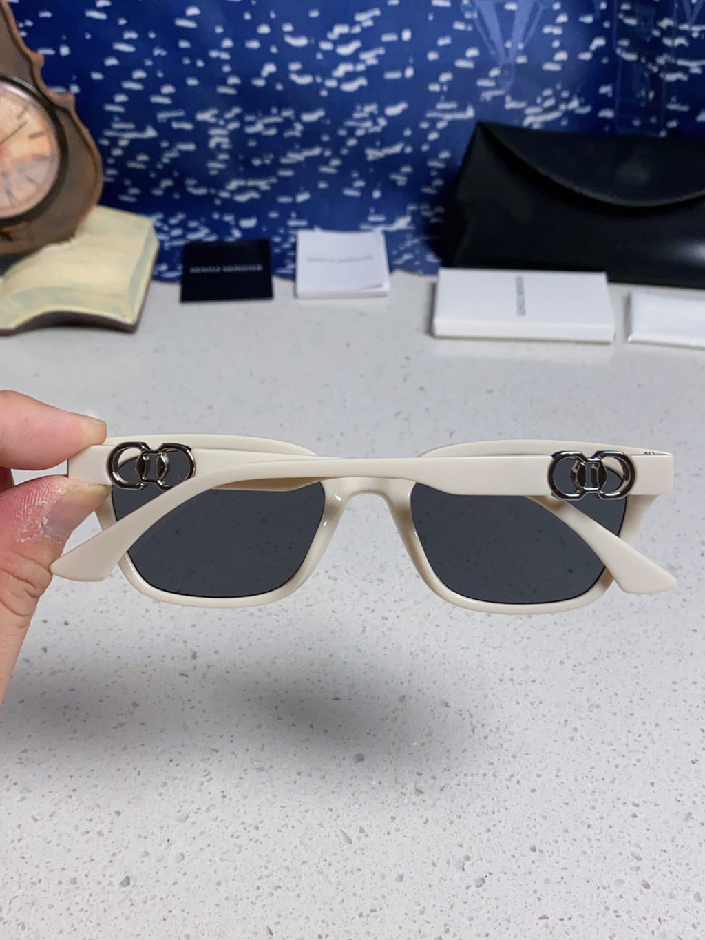 Gentle Monster XOXO Square Silver Lens Sunglasses for Men & Women - detail image 5