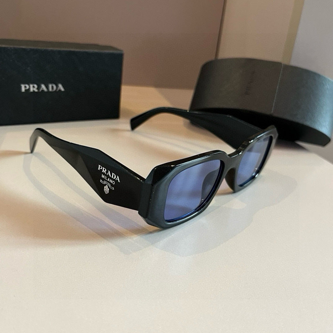 Prada SPR17WF Fashion Blue Lens Sunglasses for Men & Women