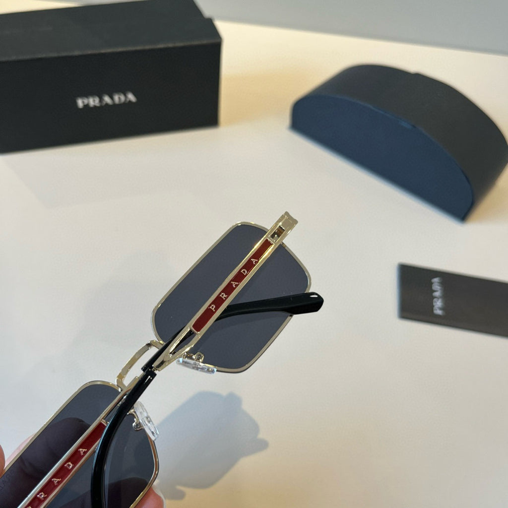 Prada Polarized Fashion Silver Lens Sunglasses for Men - 465565 - detail image 7