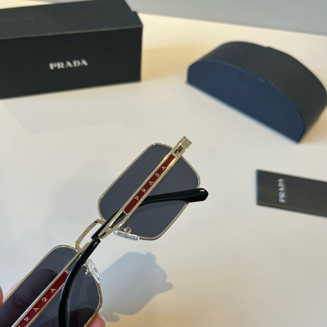 Prada Polarized Fashion Silver Lens Sunglasses for Men - 465565 - detail image 7