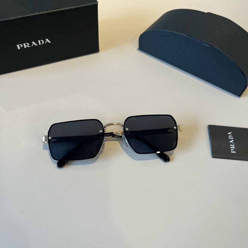 Prada Polarized Fashion Silver Lens Sunglasses for Men - 432063 - detail image 5