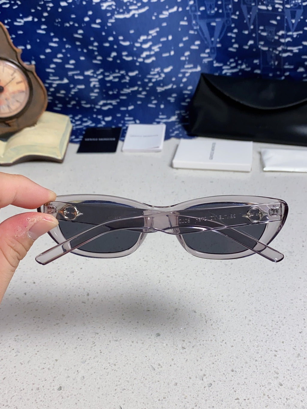 Gentle Monster 27AND7 Cat-Eye Silver Lens Sunglasses for Men & Women - 358877 - detail image 5