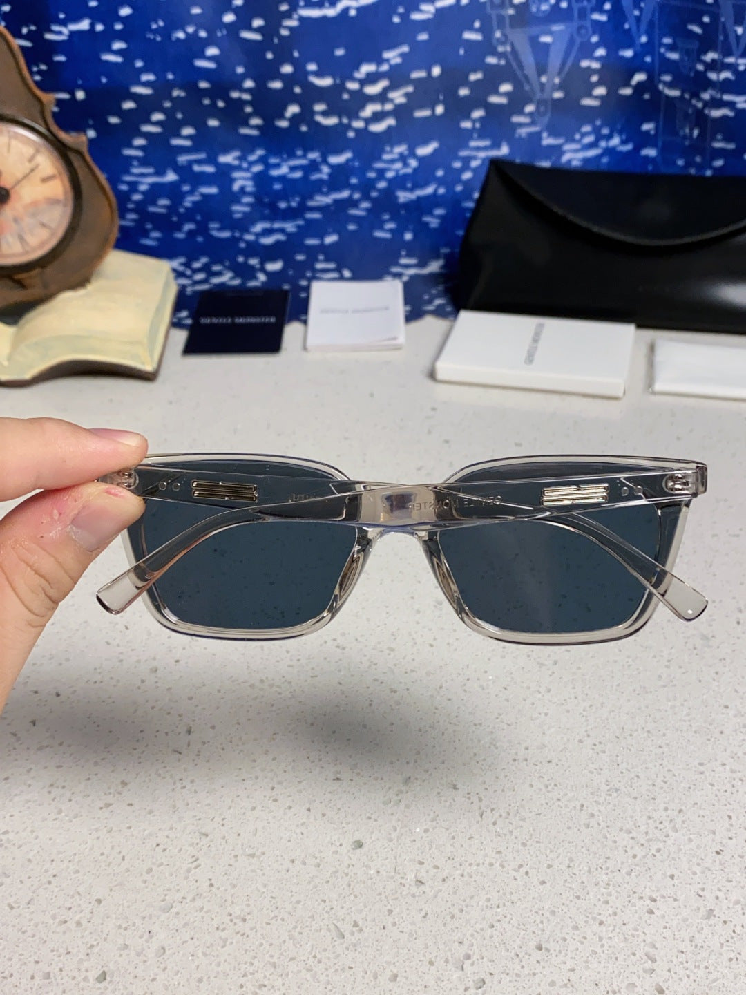 Gentle Monster MONDO Square Black Lens Sunglasses for Men & Women - 488064 - detail image 5