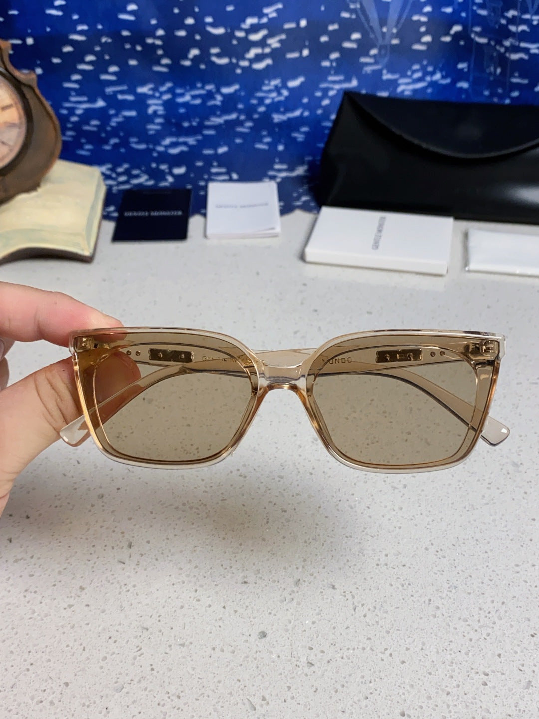 Gentle Monster MONDO Square Brown Lens Sunglasses for Men & Women - 488065 - detail image 4
