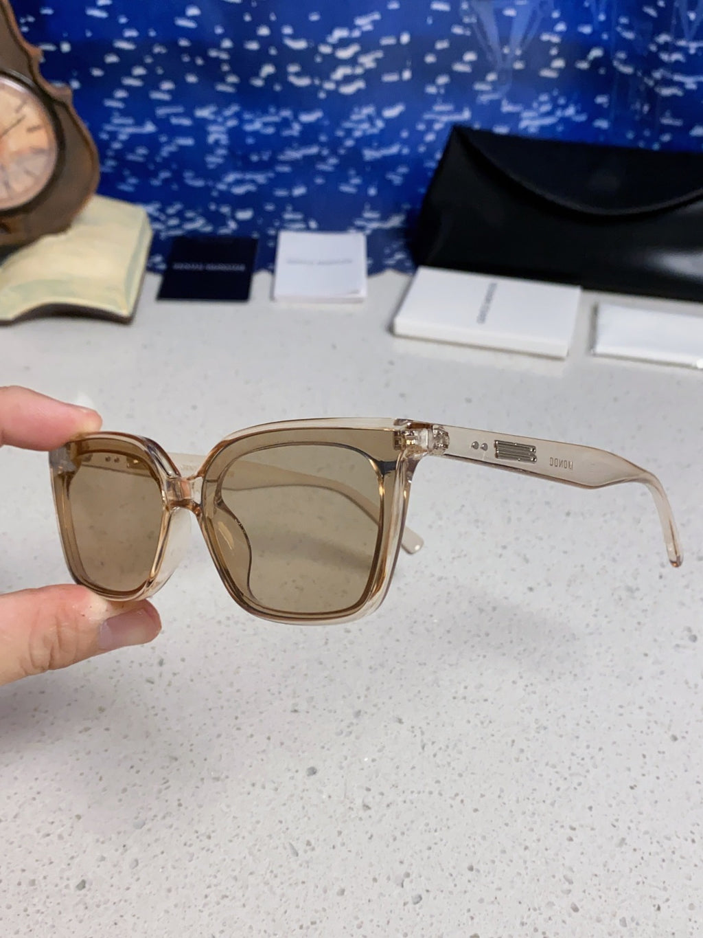 Gentle Monster MONDO Square Brown Lens Sunglasses for Men & Women - 358892 - detail image 6