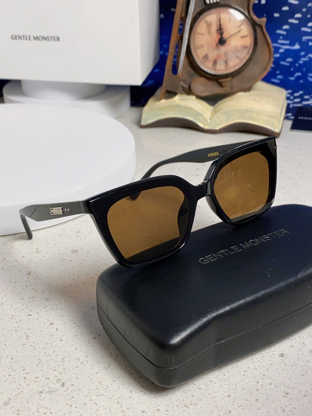 Gentle Monster MONDO Square Brown Lens Sunglasses for Men & Women - detail image 10