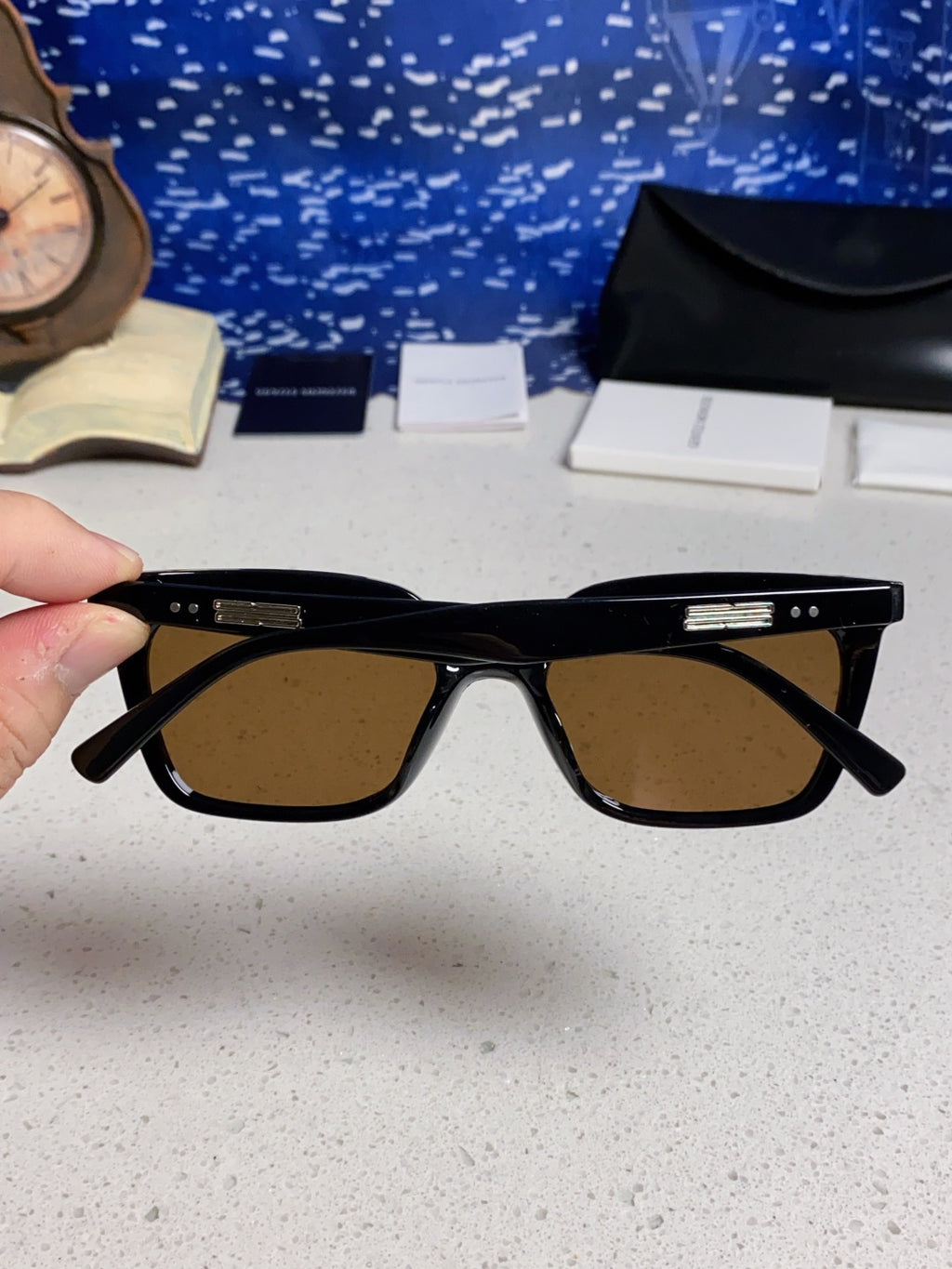 Gentle Monster MONDO Square Brown Lens Sunglasses for Men & Women - 358894 - detail image 5