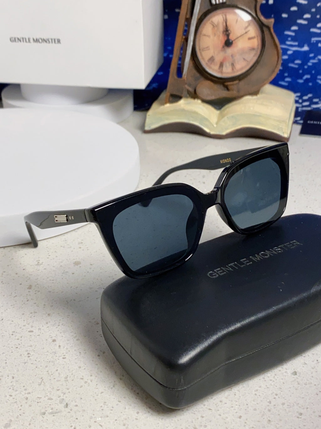 Gentle Monster MONDO Square Black Lens Sunglasses for Men & Women - detail image 10