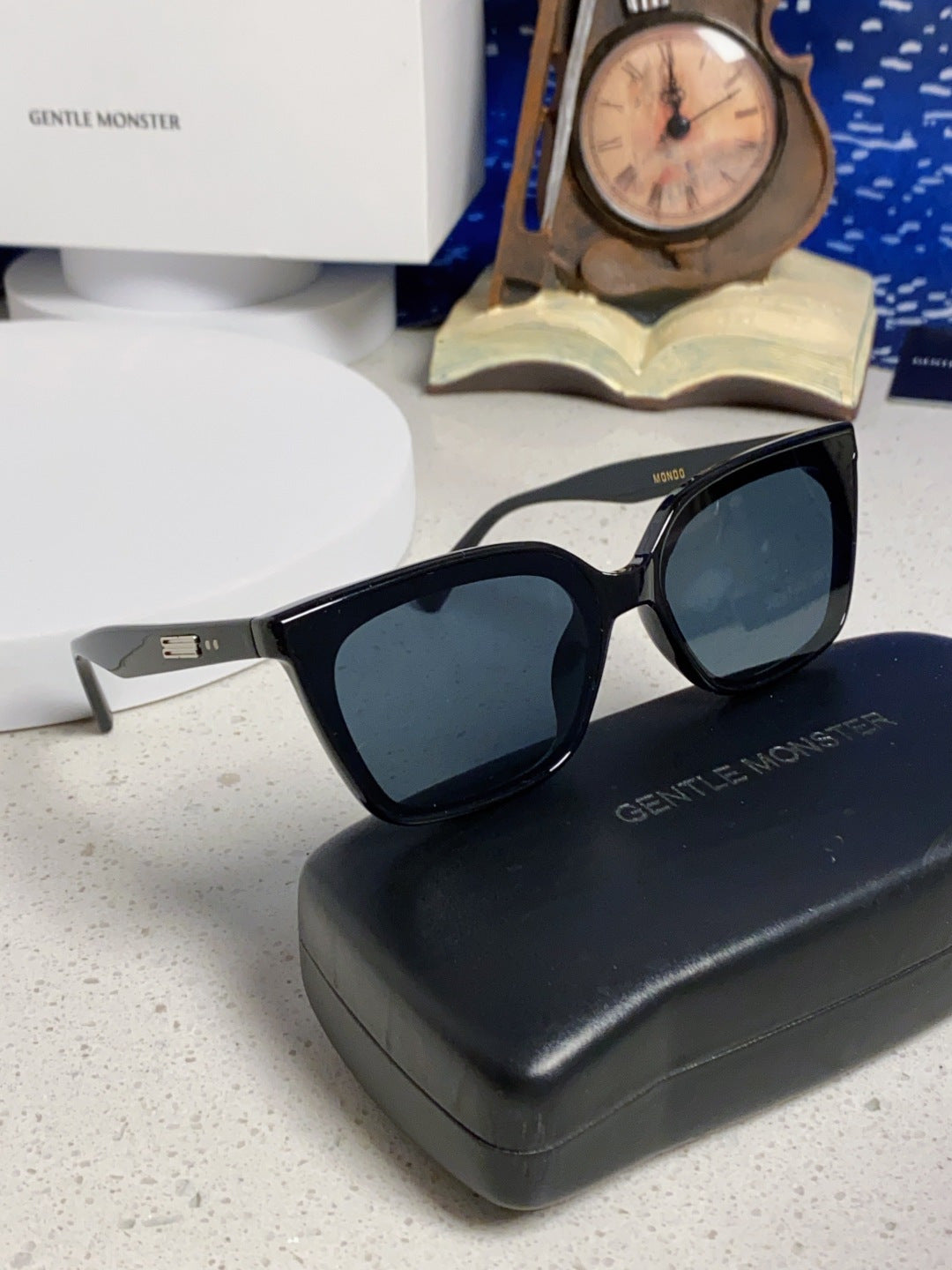 Gentle Monster MONDO Square Black Lens Sunglasses for Men & Women - detail image 10