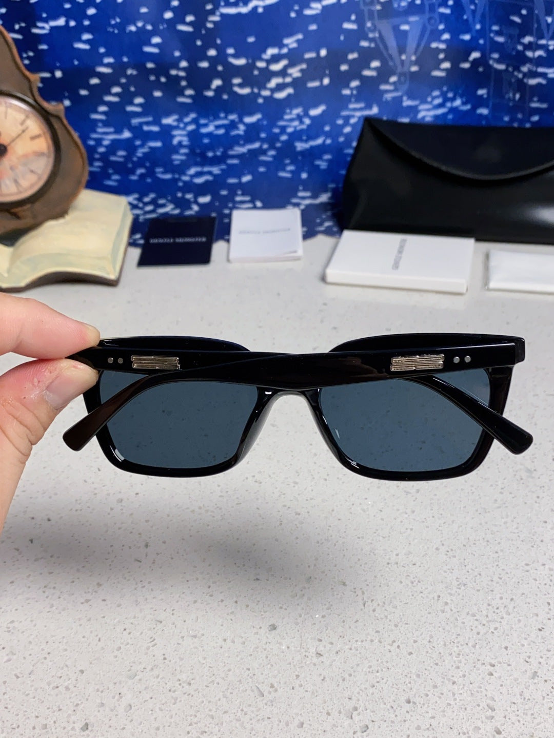 Gentle Monster MONDO Square Black Lens Sunglasses for Men & Women - detail image 5