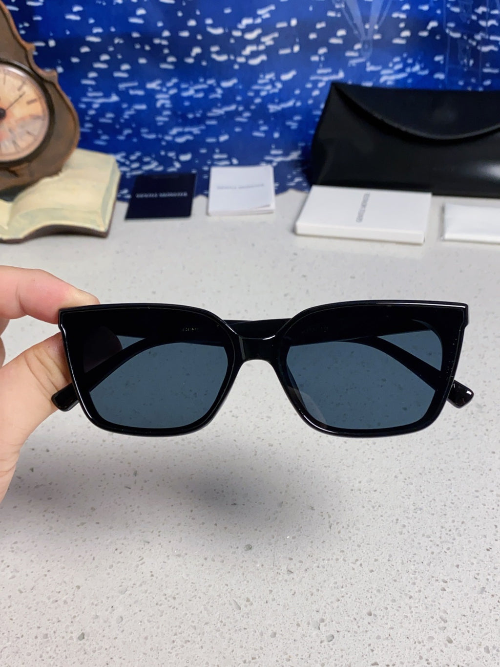 Gentle Monster MONDO Square Black Lens Sunglasses for Men & Women - detail image 4