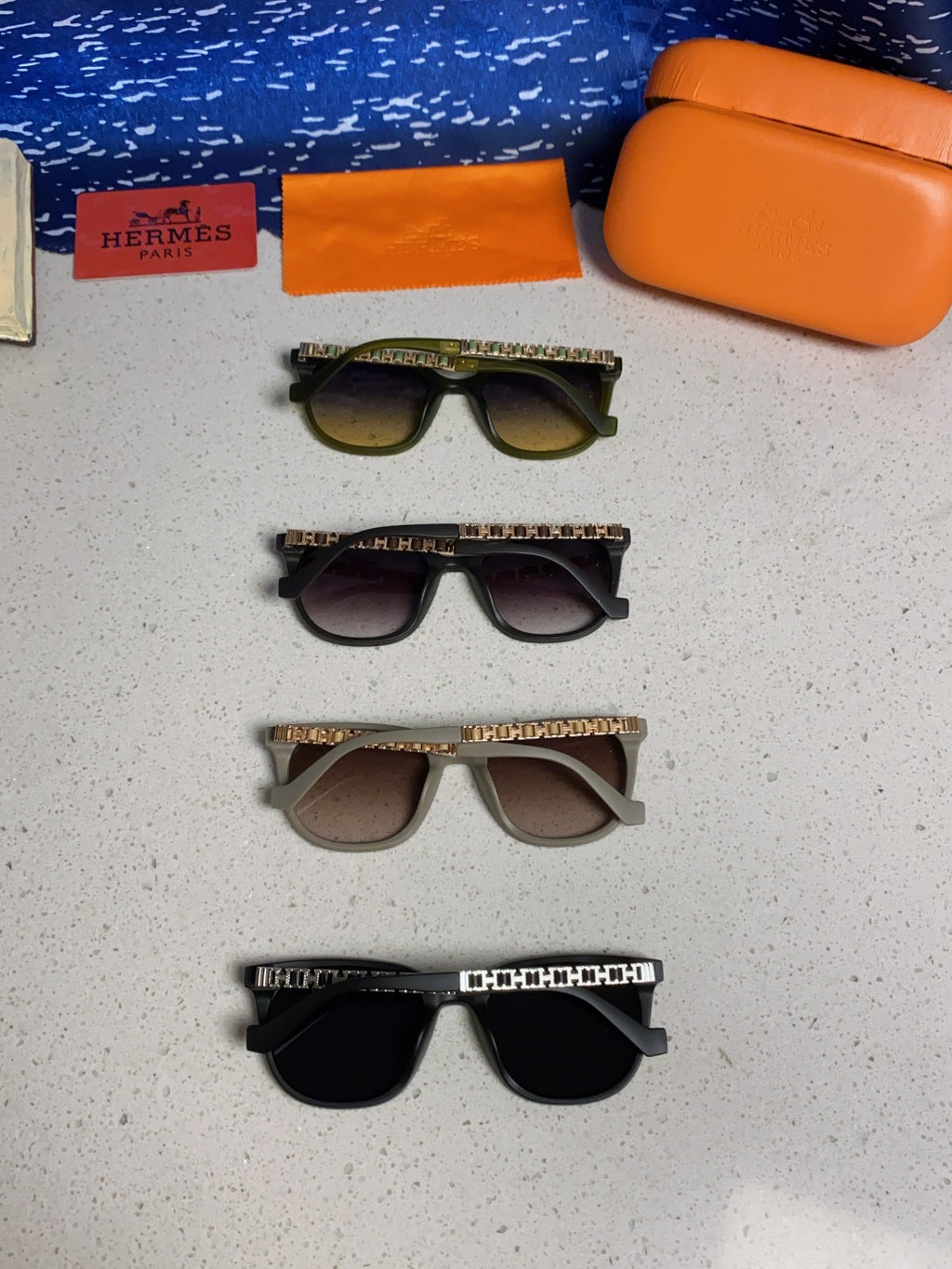 Hermès Fashion Silver Lens Sunglasses for Women - 358933 - detail image 11