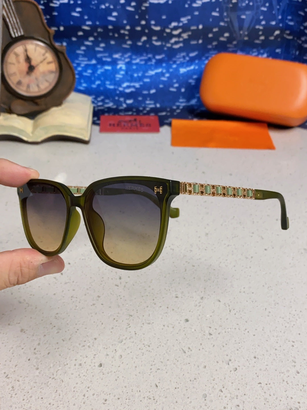 Hermès Fashion Brown Lens Sunglasses for Women - 358932 - detail image 6
