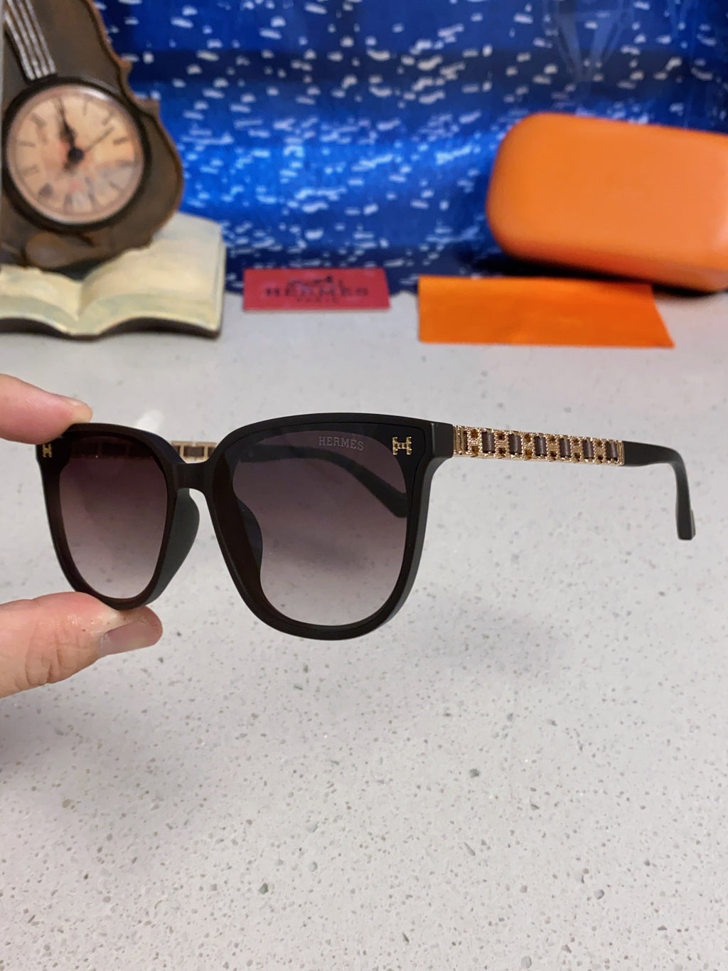 Hermès Fashion Silver Lens Sunglasses for Women - 358933 - detail image 6