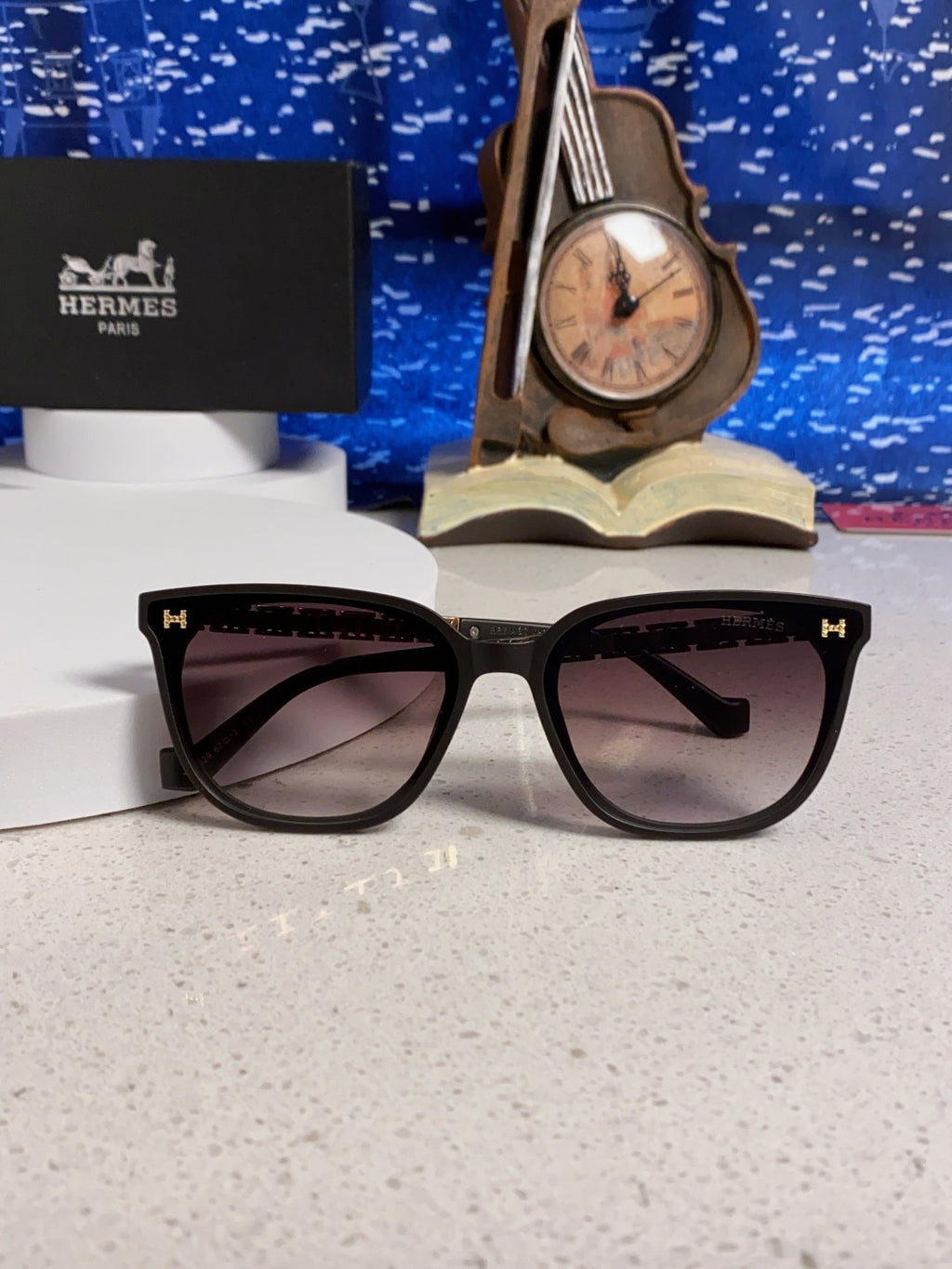 Hermès Fashion Silver Lens Sunglasses for Women - 358933 - detail image 9