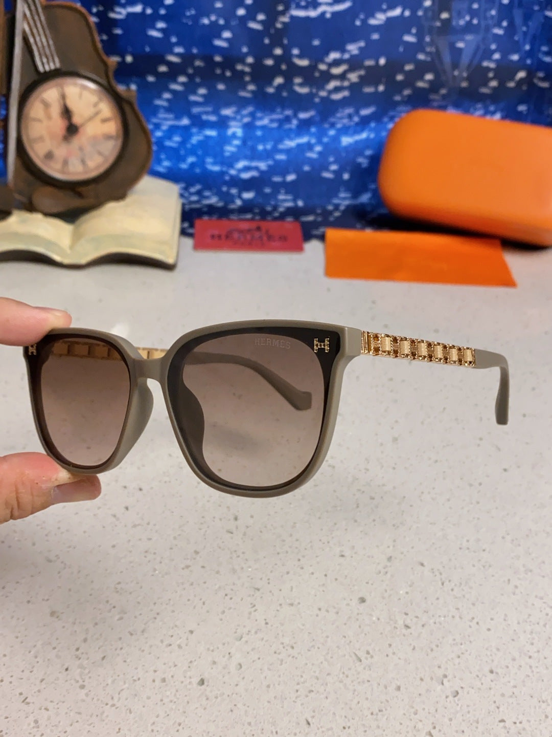 Hermès Fashion Brown Lens Sunglasses for Women - detail image 6