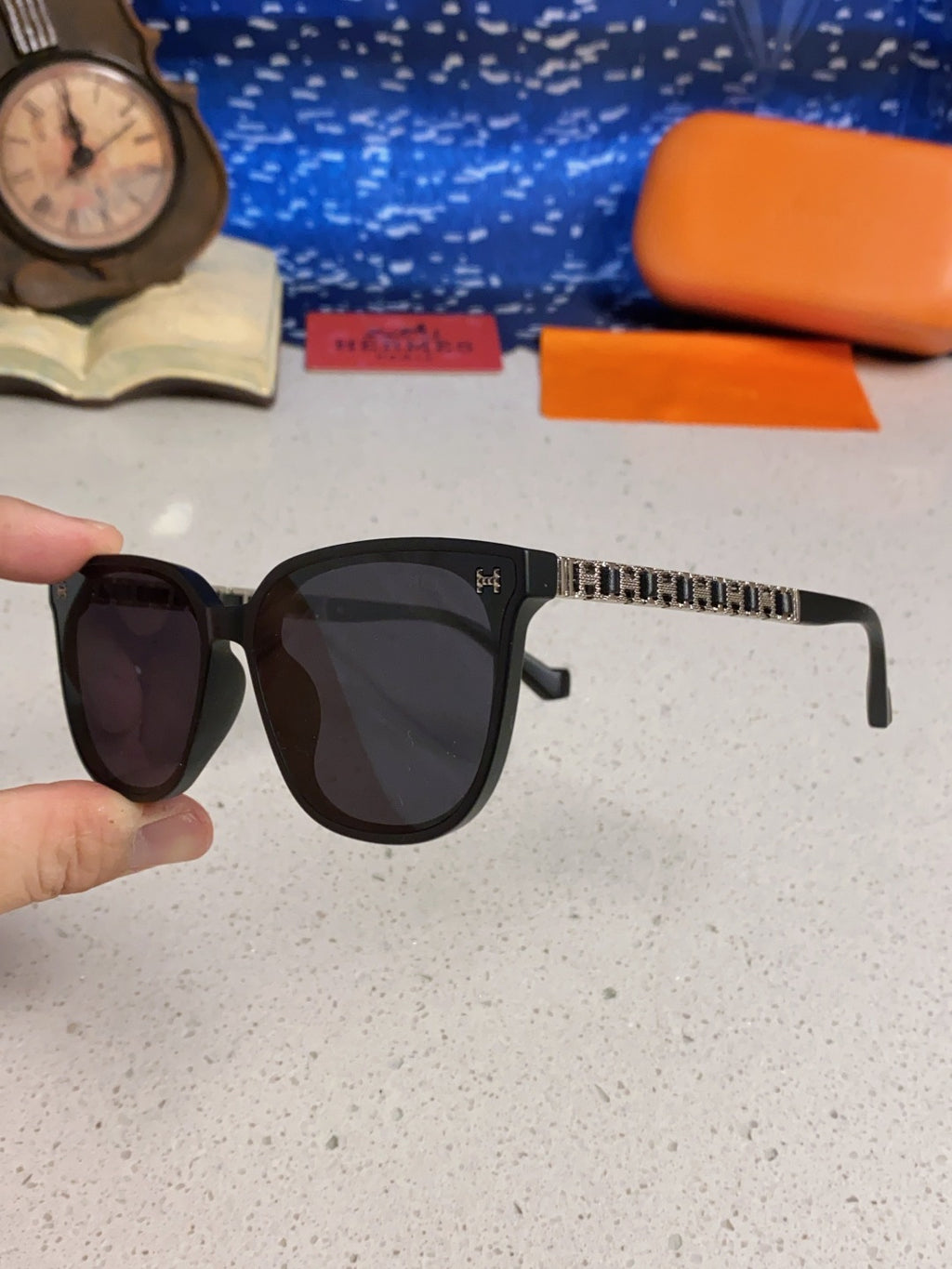 Hermès Fashion Black Lens Sunglasses for Women - detail image 6