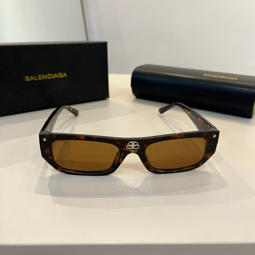Balenciaga Rectangular Brown Lens Sunglasses for Men & Women - 487499 - detail image 2