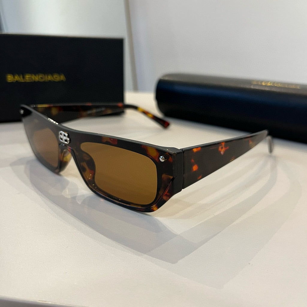 Balenciaga Rectangular Brown Lens Sunglasses for Men & Women - 487499 - detail image 3