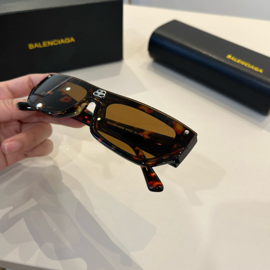 Balenciaga Rectangular Brown Lens Sunglasses for Men & Women - 432548 - detail image 6