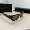 Balenciaga Rectangular Brown Lens Sunglasses for Men & Women - 432548