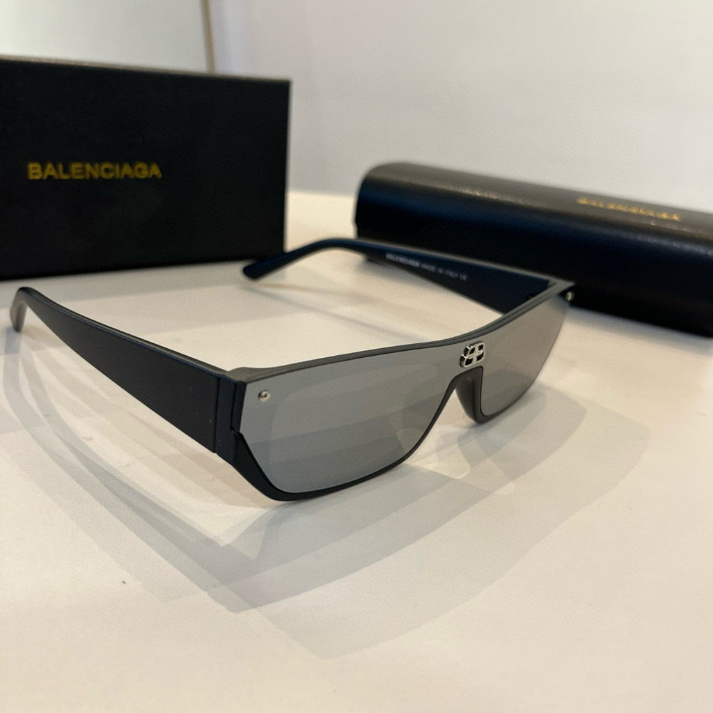 Balenciaga Rectangular Gray Lens Sunglasses for Men & Women
