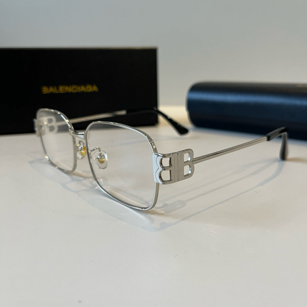 Balenciaga Rectangular Silver Lens Sunglasses for Men & Women - 416138 - detail image 3