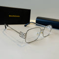 Balenciaga Rectangular Silver Lens Sunglasses for Men & Women - 416138