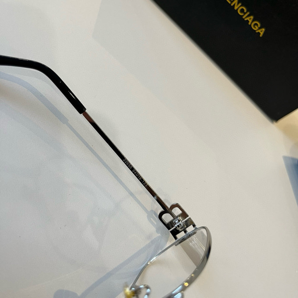 Balenciaga Rectangular Silver Lens Sunglasses for Men & Women - 382930 - detail image 5