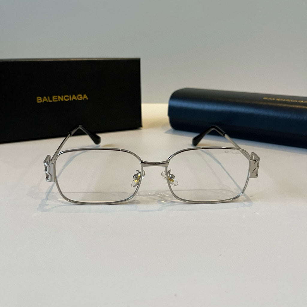 Balenciaga Rectangular Silver Lens Sunglasses for Men & Women - 416138 - detail image 2