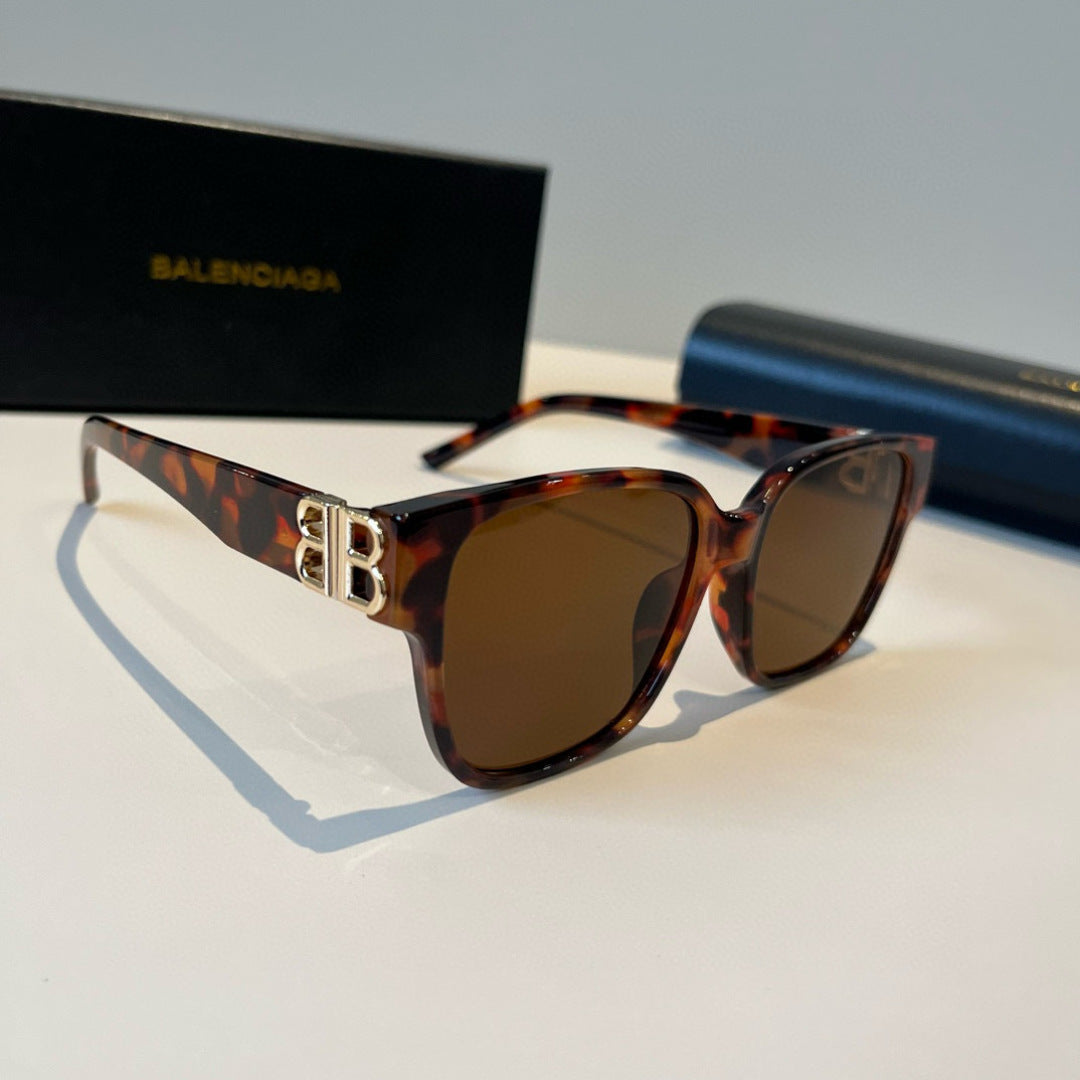 Balenciaga Folding Square Black Lens Sunglasses for Men & Women - 416091