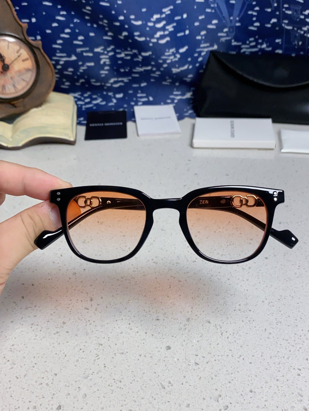 Gentle Monster ZEN Fashion Blue Lens Sunglasses for Men & Women - detail image 4