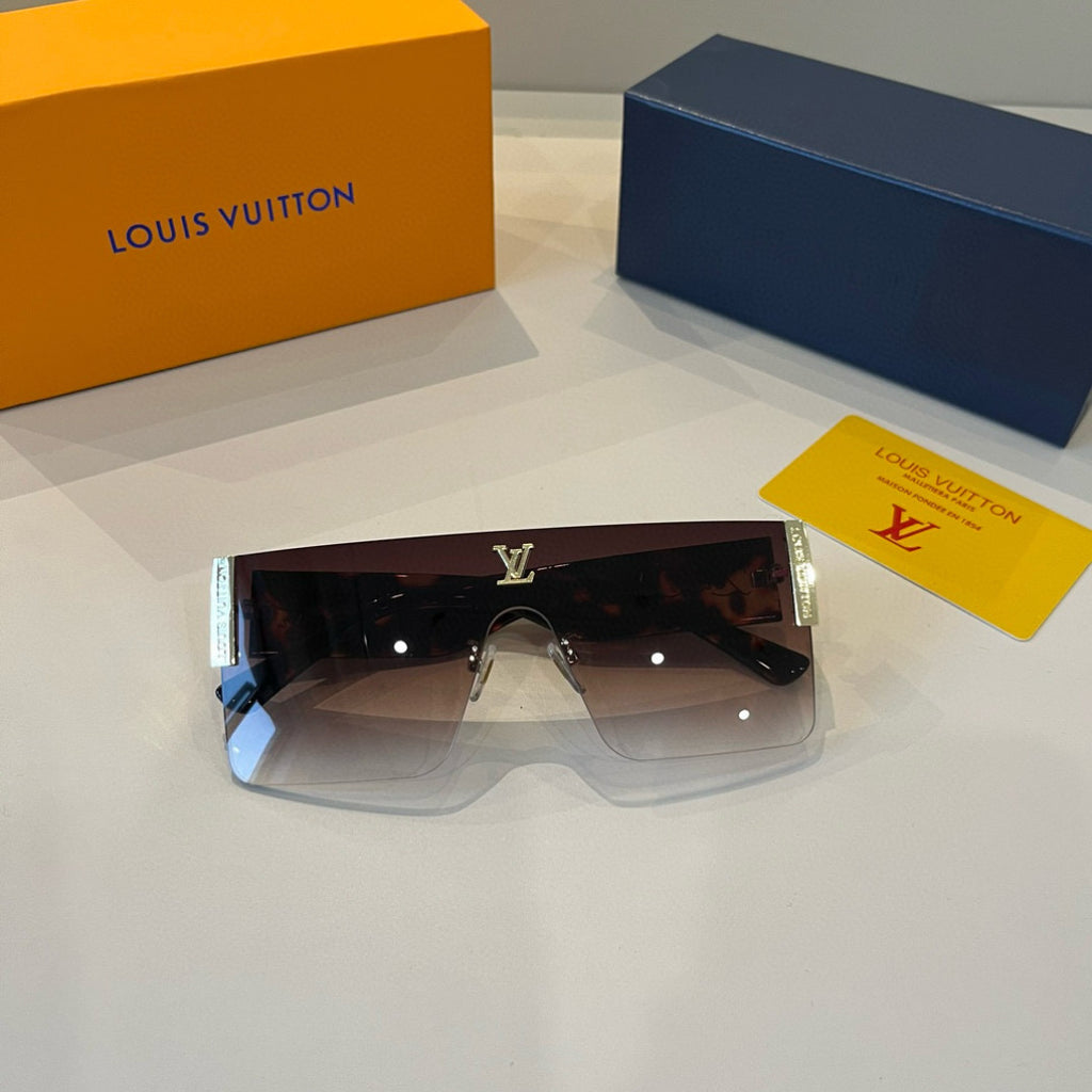 Louis Vuitton Metal Aviator Brown Lens Sunglasses for Men & Women - 448585 - detail image 10