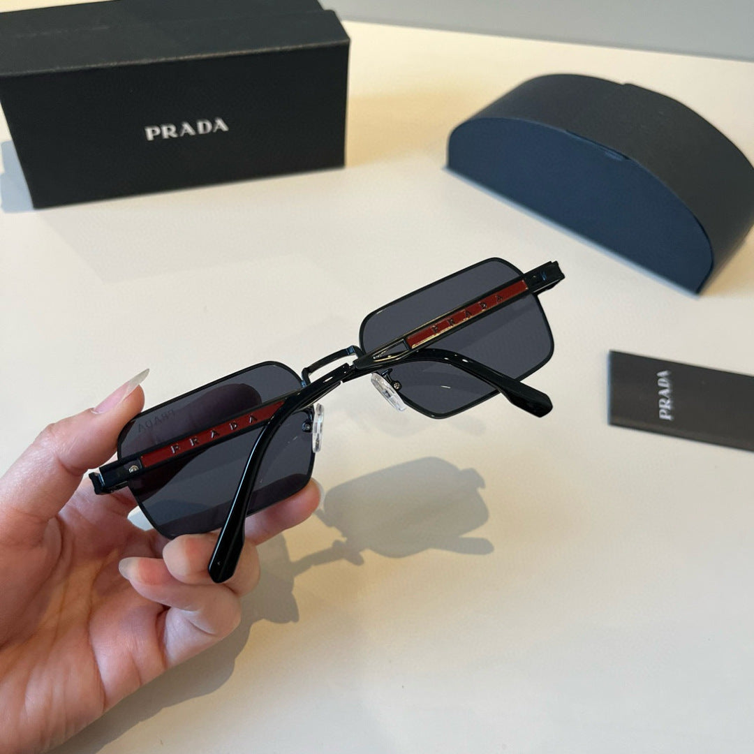 Prada Polarized Fashion Black Lens Sunglasses for Men - 382717 - detail image 8