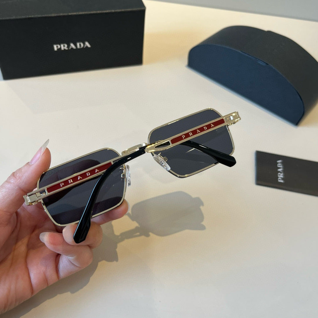 Prada Polarized Fashion Silver Lens Sunglasses for Men - 382718 - detail image 8