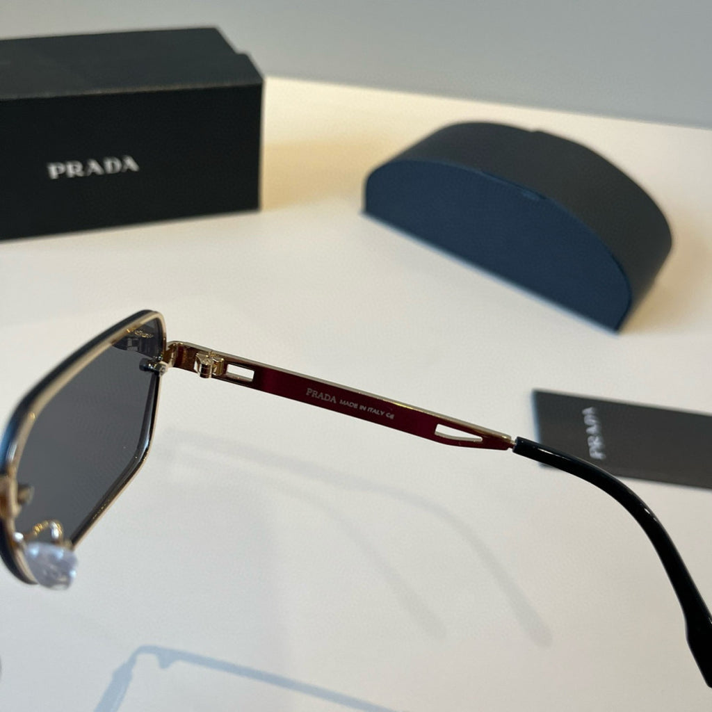 Prada Polarized Fashion Silver Lens Sunglasses for Men - 382718 - detail image 9