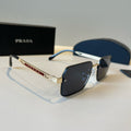 Prada Polarized Fashion Silver Lens Sunglasses for Men - 382718