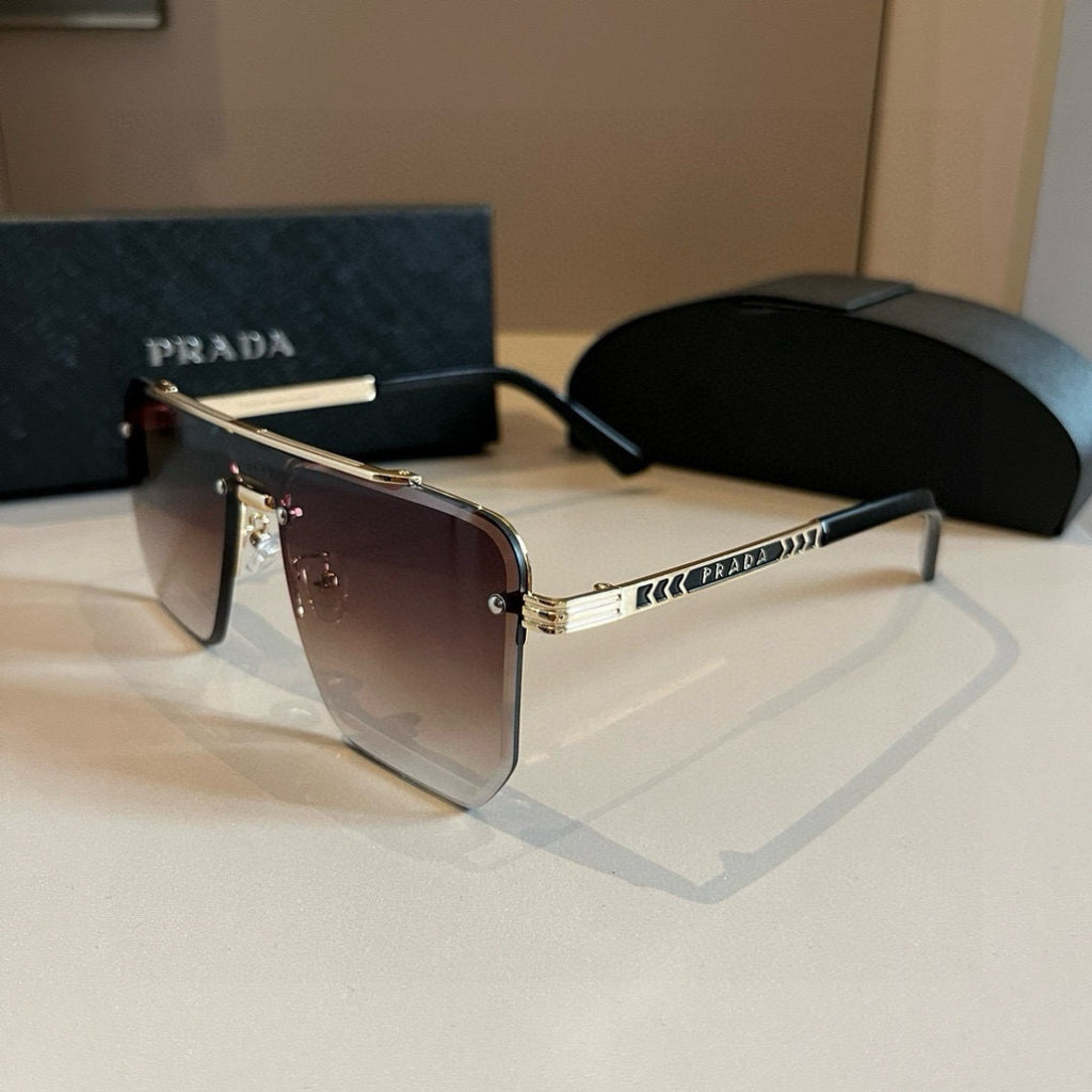 Prada Polarized Fashion Brown Lens Sunglasses for Men - 398905 - detail image 3