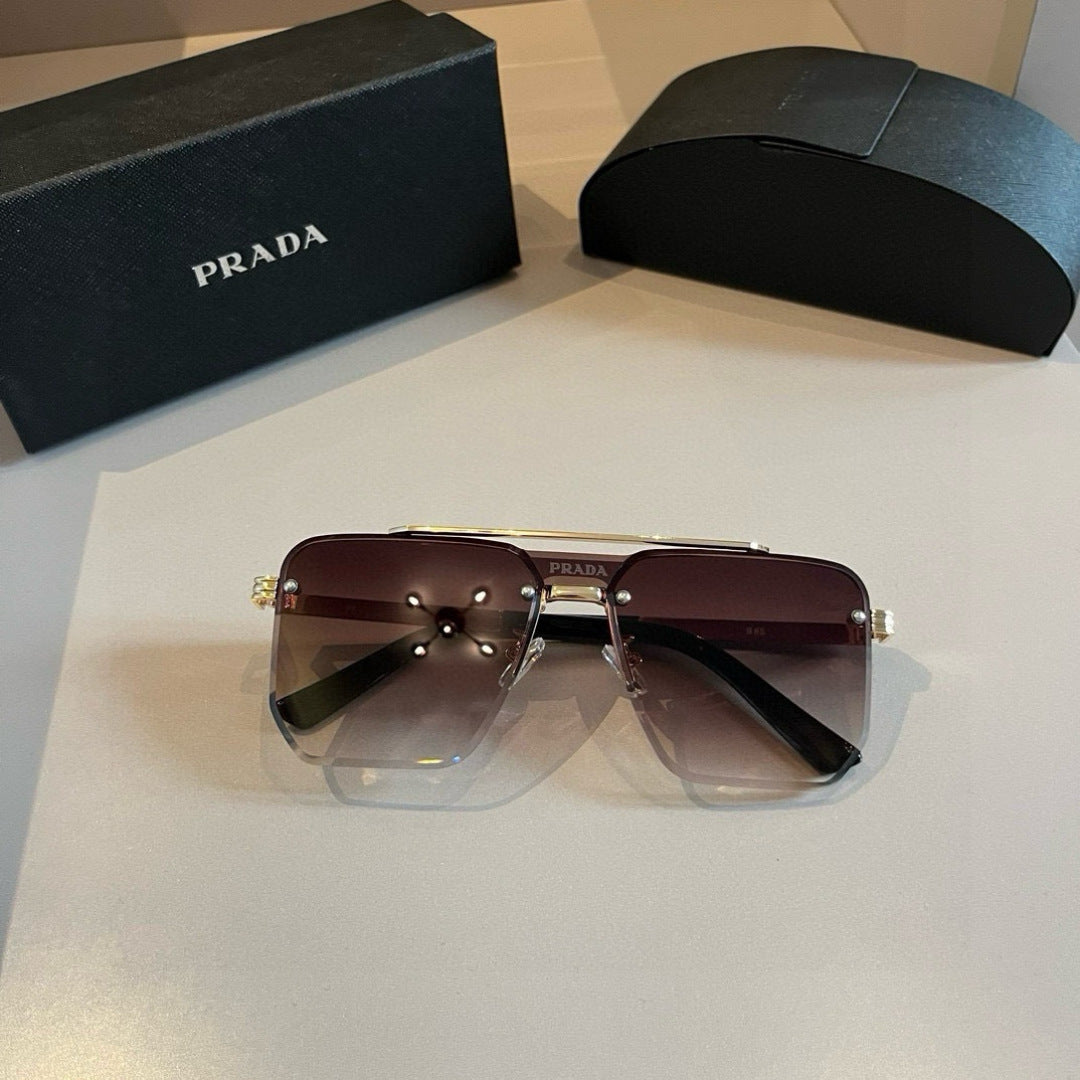 Prada Polarized Fashion Brown Lens Sunglasses for Men - 432076 - detail image 5