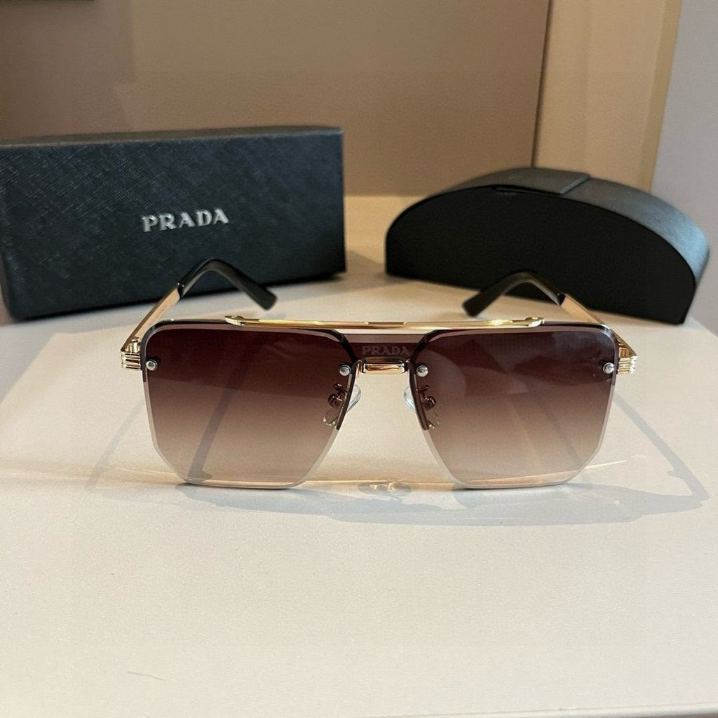 Prada Polarized Fashion Brown Lens Sunglasses for Men - 432076 - detail image 2