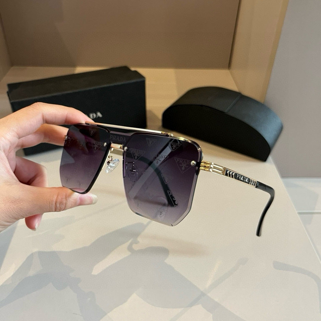 Prada Polarized Fashion Gold Lens Sunglasses for Men - 398906 - detail image 4