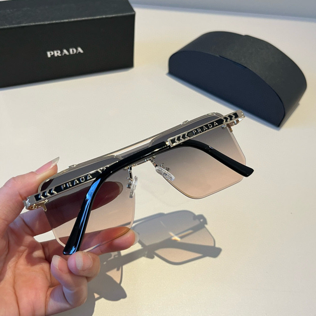 Prada Polarized Fashion Brown Lens Sunglasses for Men - 432078 - detail image 6