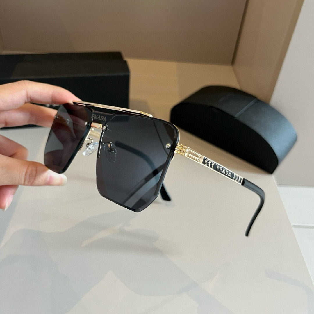 Prada Polarized Fashion Gold Lens Sunglasses for Men - 398907 - detail image 3